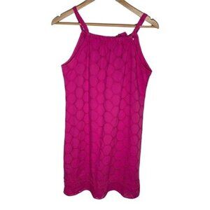 Crown & Ivy Petite PS Pink Eyelet Sundress Sleeveless Cotton Mini Dress